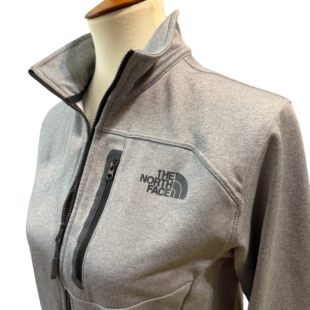 The North Face Gray 1/4 Zip Pullover Women’s Small Medium Stretch Fleece - Picture 2 of 8